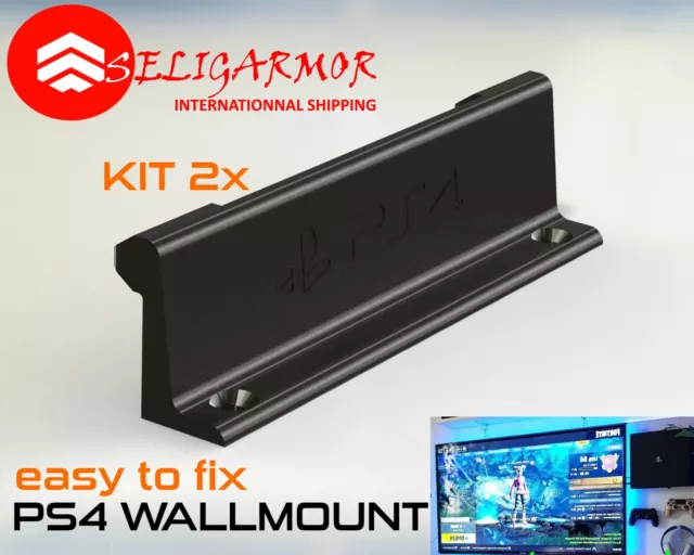 Support mural PS4 Slim  Compatible avec la SONY PlayStation 4 Slim