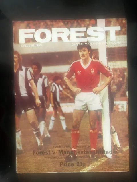 1979/80 NOTTINGHAM FOREST v MANCHESTER UNITED Programme