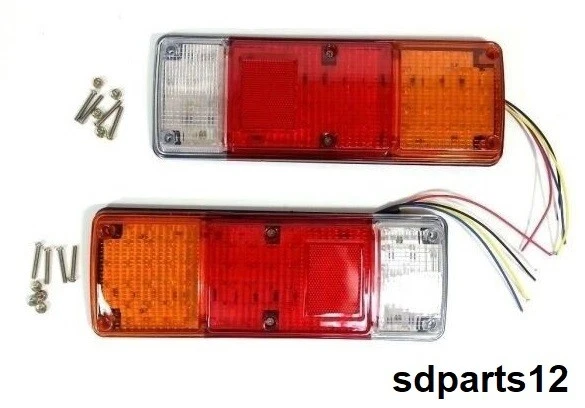 2 Feux Arrière LED Pour Remorque/tracteur - 6 Fonctions - Certification E9 - Neuf Sous Blister