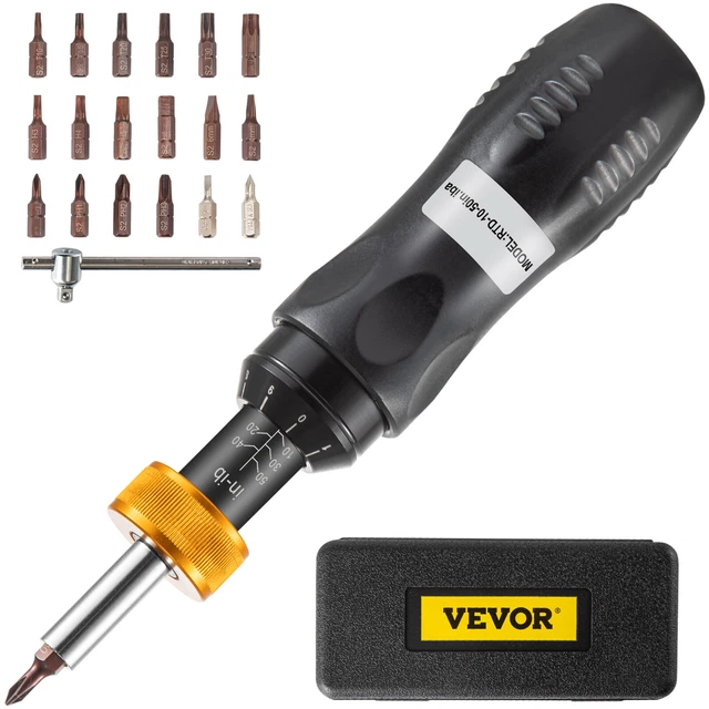 VEVOR SCREWDRIVER TORQUE Wrench Torque Screwdriver 1050in/lb 1inlb
