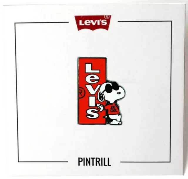 ⚡RARE⚡ PINTRILL x PEANUTS x LEVI'S Joe Cool Snoopy Pin *BRAND NEW* LIMITED ED.