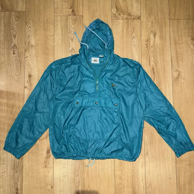 LACOSTE IZOD MENS Jacket Large Blue Cagoule Windbreaker Vintage 90s 37.99 PicClick UK