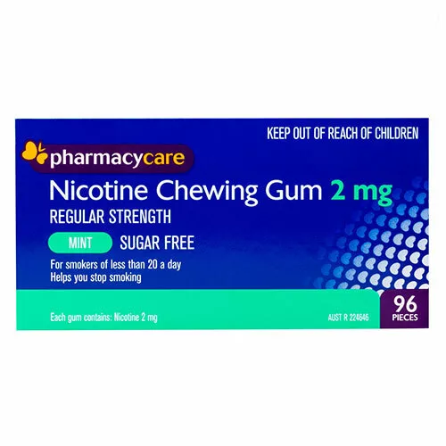 Pharmacy Care Nicotine Gum 2 mg Mint - 96 Pack