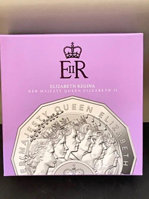 2023 50c Elizabeth Regina HM Queen Elizabeth II Silver Proof Coin