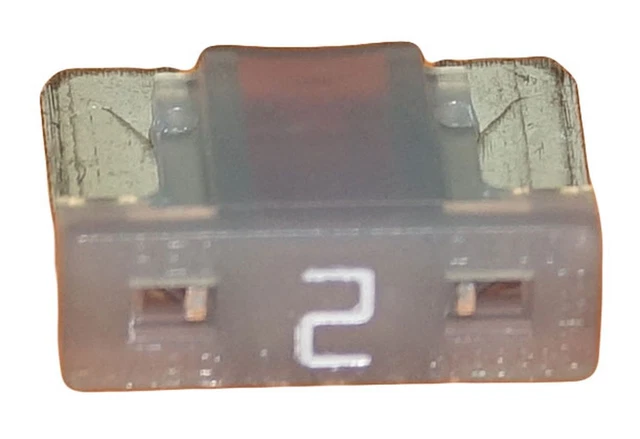 Lot 1 2 5 10 mini fusibles 2A auto moto à lame low profile gris pince fusible