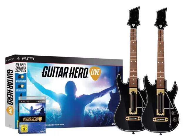 Guitar Hero - Live inkl. 2x Gitarre für Playstation 3 PS3 | Bundle | NEUWARE
