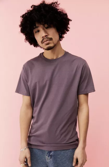 Urban Outfitters Mens Recycled Cotton Purple T-Shirt. Small