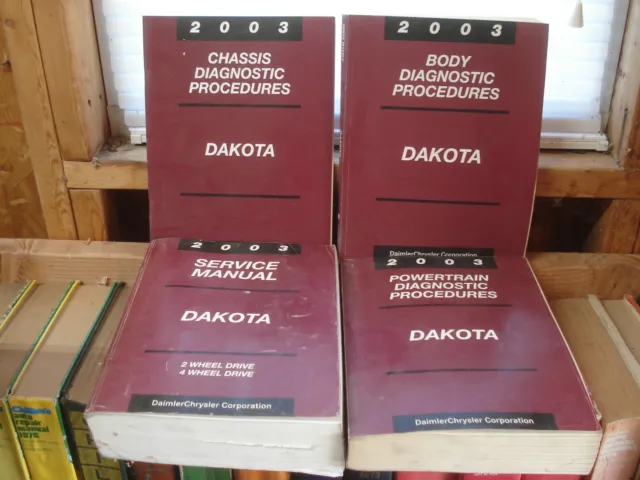 2003 Dodge Dakota Truck Service Manual Set Original Shop Books Oem Repair