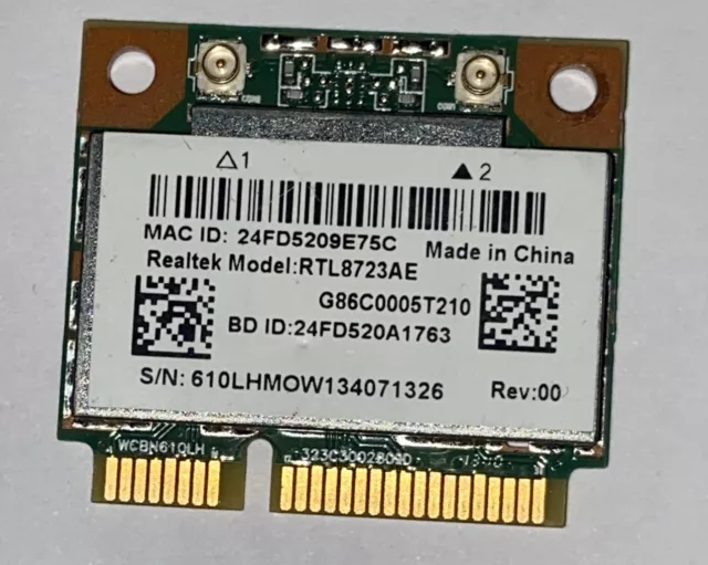 Toshiba Satellite C850D C850 C855 C855D P850 WIFI Wireless Card Board RTL8723AE