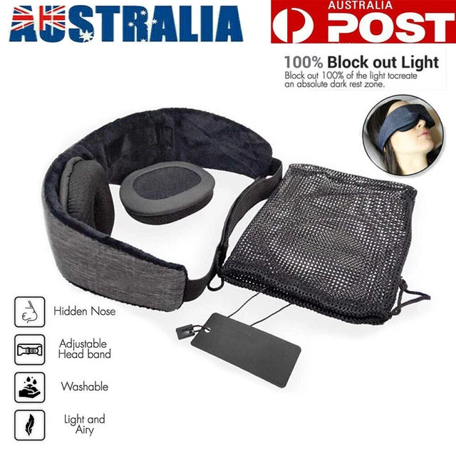 3D Travel Sleep Eye Mask soft Memory Foam Shade Blindfold Cover Padded Sleeping