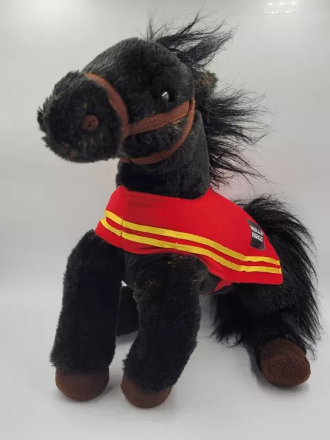 Wells Fargo Plush Mike Legendary Pony Black Horse 2016 Stuffed Animal 14”