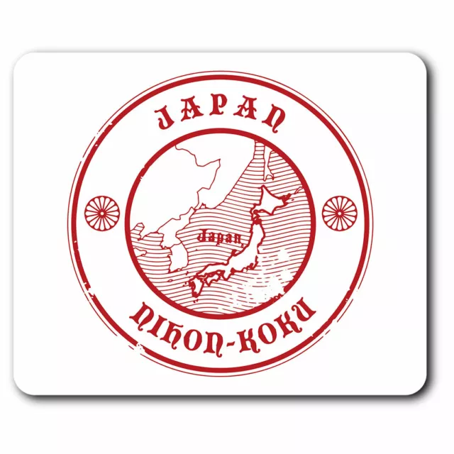 Computer Mouse Mat - Japan Nihon Koku Japanese Map Travel Office Gift #4293