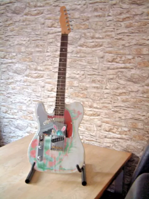 custom telecaster guitar (Jimmy Page graphics one of a kind)