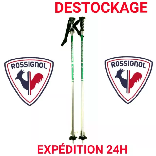 batons de ski adulte/enfant ROSSIGNOL----taille:105cm / 1 mètre 05----NEUF !