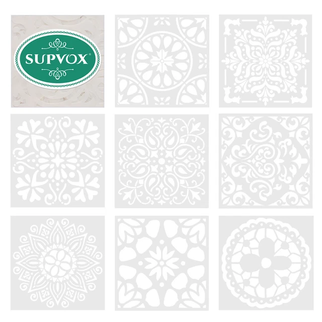 CrafTreat Pochoirs muraux réutilisables pour peindre sur bois, mur, tissu et sol – Pochoir arbres d'automne – 30,5 x 30,5 cm – Pochoirs d'art et d'artisanat pour la peinture