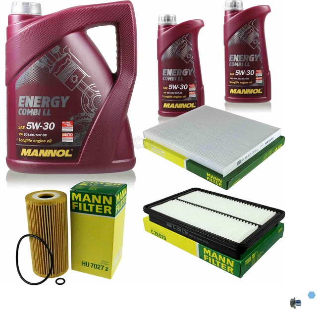 Mann-Filter Controllo Set 7 L mannol Energy Combi Ll 5W-30 per Hyundai Santa