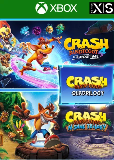 Crash Bandicoot Quadrilology - Xbox One/series X - DigitalCode Free VPN Required