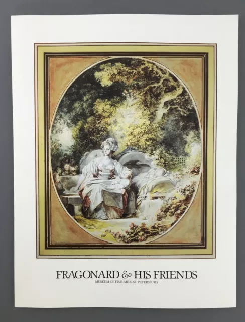 Fragonard And His Friends Art Exhibition Catalog Book St Petersburg Florida 1982