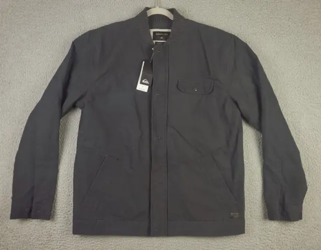 Quiksilver *NWT* Cotton Canvas Chore Jacket Lined Men's Size XL Dark Charcoal