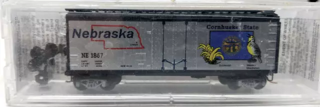 N Scale Micro-Trains MTL Nebraska State 40' Plug Door Box Car 1867