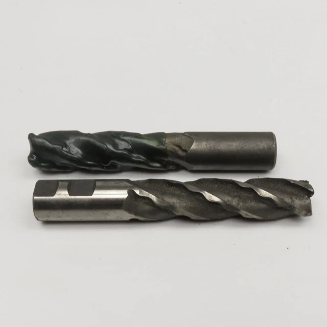 Weldon 1" Diam. 4 Flute Spiral Roughing End Mill HSS 1" Weldon 4" LOC Lot Of 2