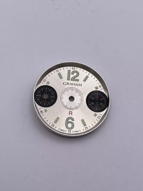 Graham Swordfish Face Dial Vintage Rare New Undeveloped Black 1 13/32in 3 Graham Swordfish Face Dial Vintage Rare New Undeveloped Black 1 13/32in 3