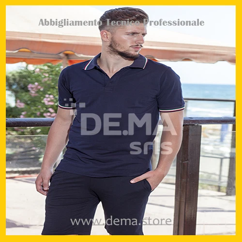 Polo uomo da lavoro manica corta cotone