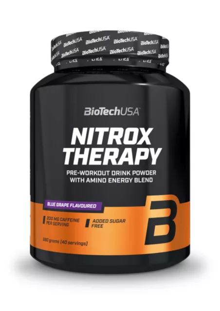 (36,75 EUR/kg) Biotech NitroX Therapy 680g Pre Allenamento Booster Caffeina Arginina