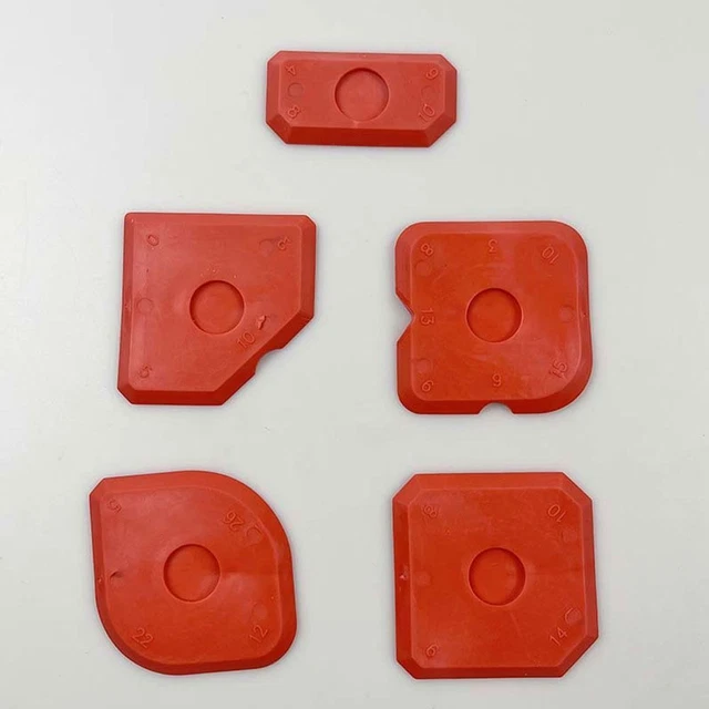 SILICONE CAULKING TOOL Red Grouting Scraper Silicone Sealant Tool Windows EUR 5,45 PicClick FR