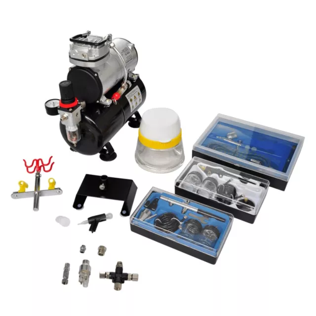 Airbrush compressor set with 3 pistols 310 x 150 x 310 mm T2J5