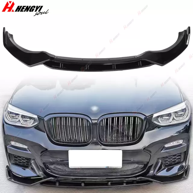 Pour BMW G01 X3 G02 X4 2018-2020 M-Sport Spoiler Lèvre Lame Jupe Pare-Choc Avant