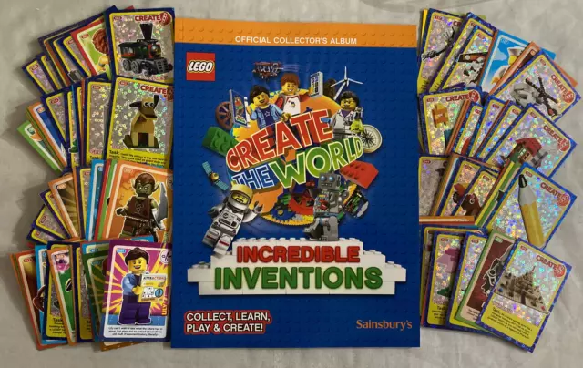 Lego Incredible Inventions Create The World Album  - with COMPLETE set of cards