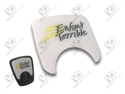 PEUGEOT 106 BOOT LOCK BADGE resina a cupola Decal finitura lucida GRATIS 