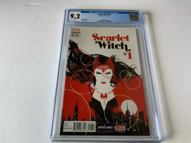 Scarlet Witch 1 Cgc 9.2 White Pages Marvel Comic 2016 Kj