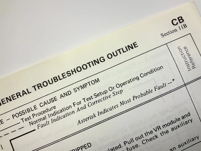 Troubleshooting Outline Locomotive Service Manual SD40-2 1983 EMD AA262