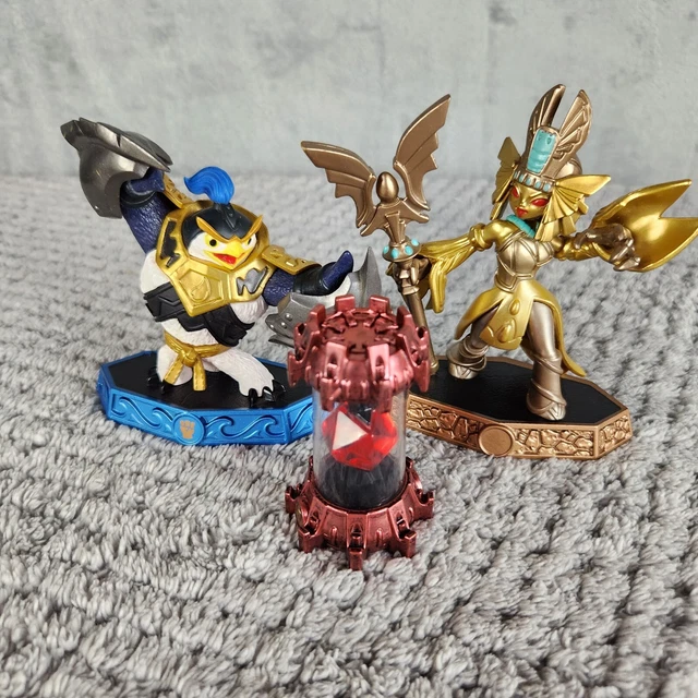 Lot Starter Pack Skylanders Imaginators : 2 Figurines + 1 Cristal (Golden Queen Et King Pen)