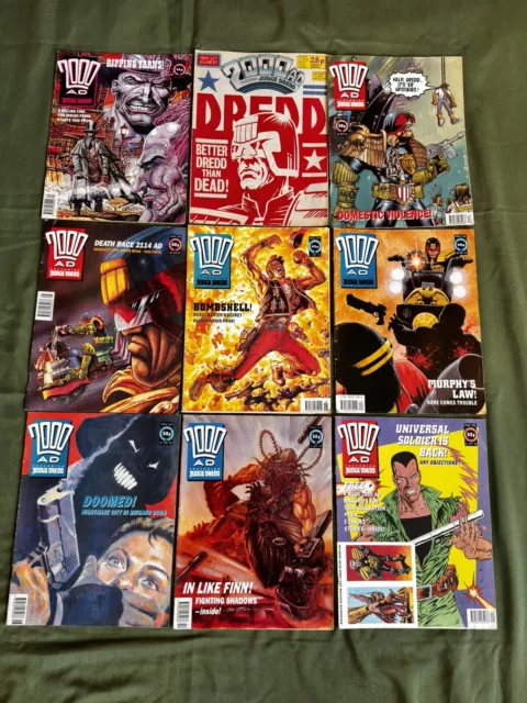 2000AD Ft Judge Dread Comic Bundle Job Lot X 10