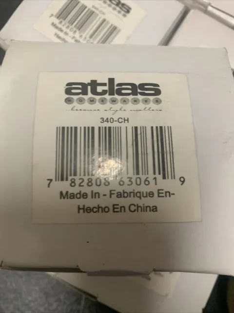 Bouton d'armoire carré Atlas Homewares 340 cristal chrome 1-5/16 pouces. Bundle de 7. 3
