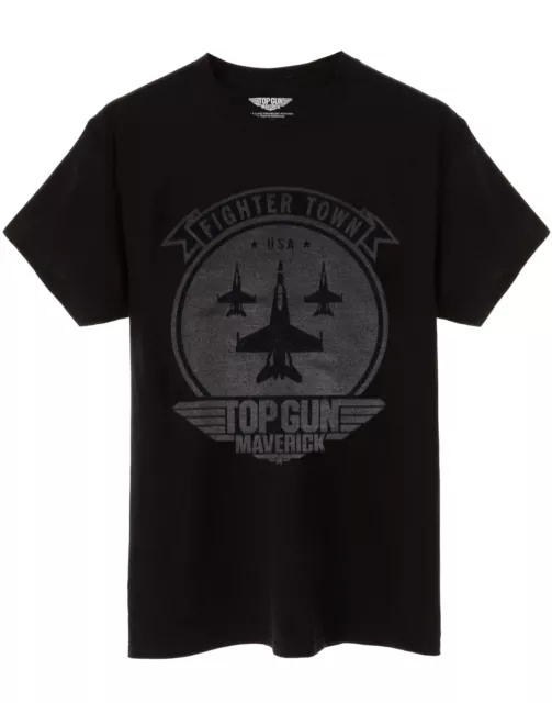 Top Gun Maverick T-Shirt Mens Adults Fighter Town Movie Black Outfit