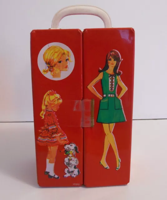 1960's Vintage Very Rare Germany issue Doll Case by Theia Spielwaren Wow !!!!
