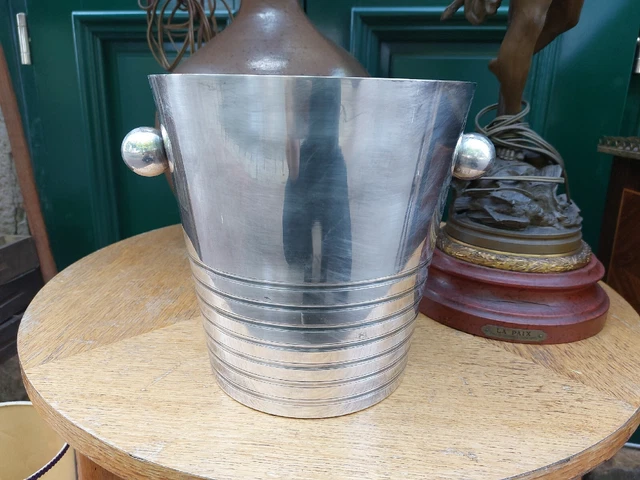 Cubitera De Champán Arte Deco de Plata -chapado Plata Silber