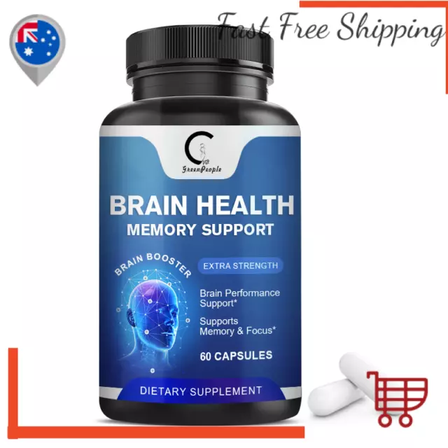 Brain Brain Function Memory Booster Supplement Memory & Focus 60 Capsules