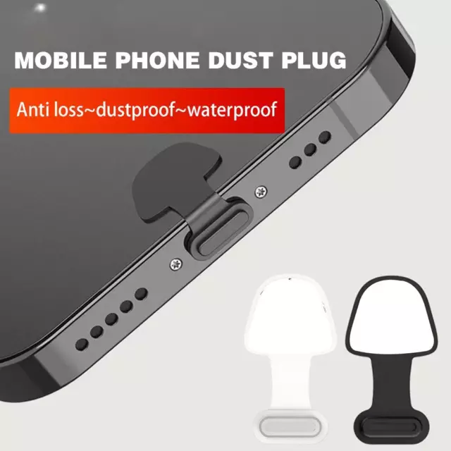 4pcs bouchons anti-poussière pour type C pour bouchon port charge iPhone couv ~э