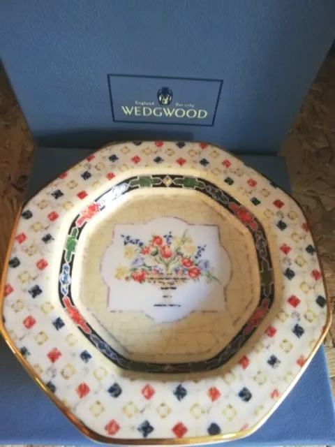 Wedgwood Bone China  Octagonal Tray "Harlequin Jewel " 8111