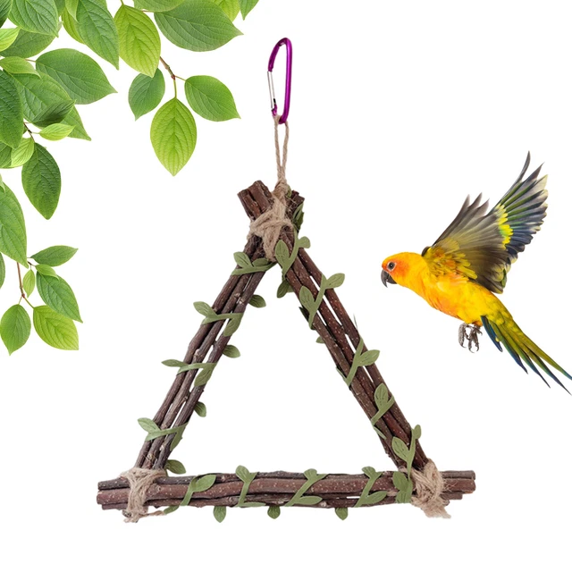 Image result for PET BIRD PARROT Swing Wooden Parakeet Budgie Cockatiel Cage Hammock ...