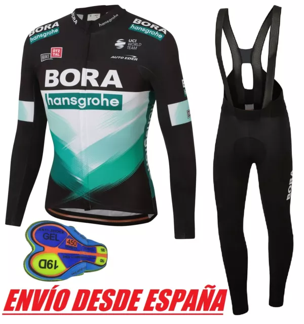 Equipacion Ciclismo Invierno Termica Conjunto Maillot Culote Bora Hansgrohe 20