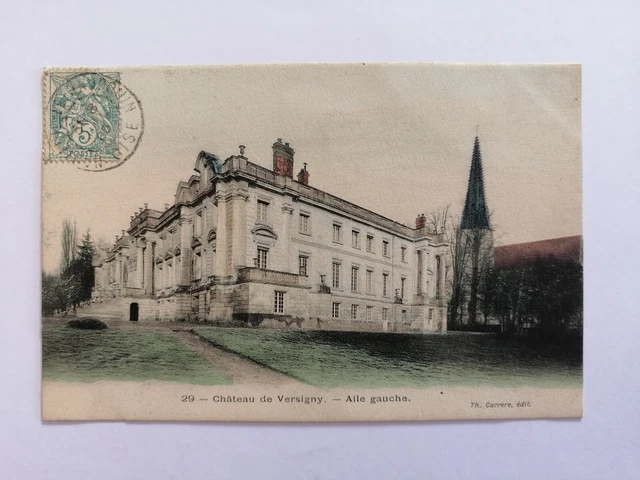 cpa Cachet NANTEUIL le HAUDOUIN (Oise) Aile gauche du CHÂTEAU de VERSIGNY