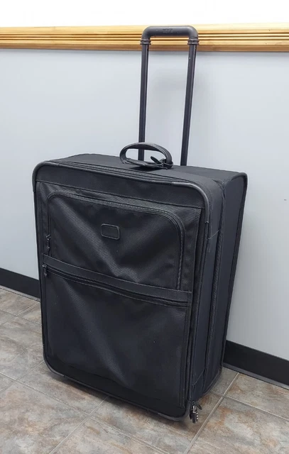 TUMI Large 27”x20”x11” Black Ballistic Nylon 2-wheel Rolling Suitcase Mod 2284D3