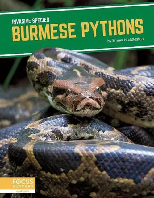 Invasive Species: Burmese Pythons by Emma Huddleston (English) Paperback Book