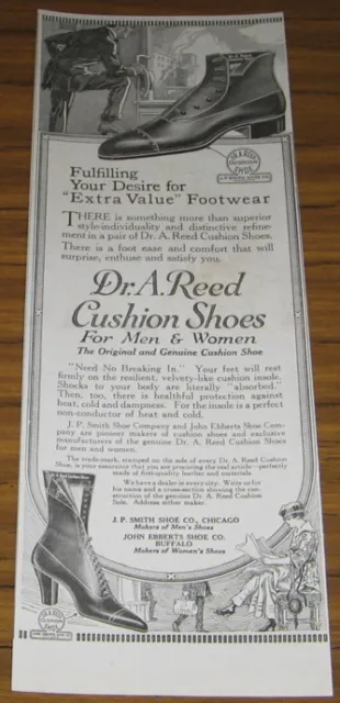 1917 Ad~Dr A Reed Cushion Shoes For Men & Women